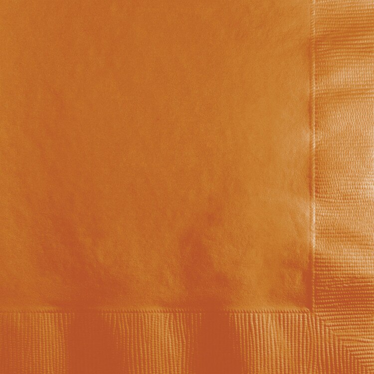 Solid Beverage Napkins pumpkin spic